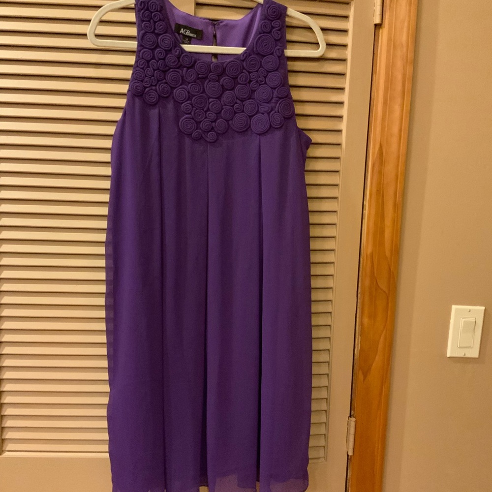 AGBDRESS Sleeveless Purple Sheath Cocktail Dress